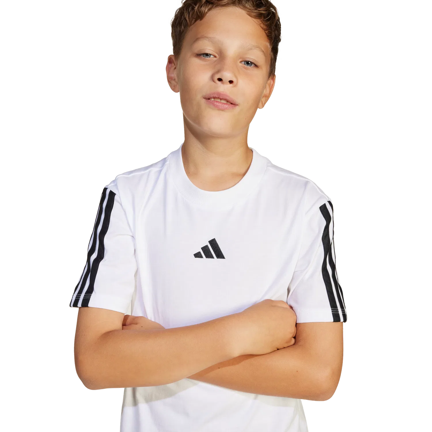 Детская футболка с коротким рукавом Adidas, белый — фото 2