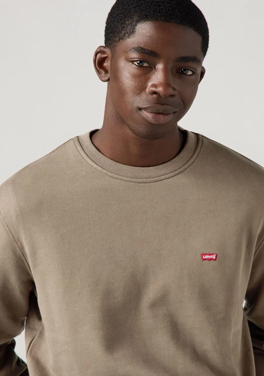 Толстовка LEVI'S стандартного кроя 'ORIGINAL HM' бежевого цвета — фото 4