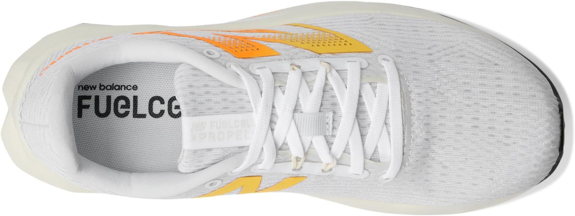 Кроссовки New Balance FuelCell Propel v5, цвет White/Black/Hot Mango — фото 2