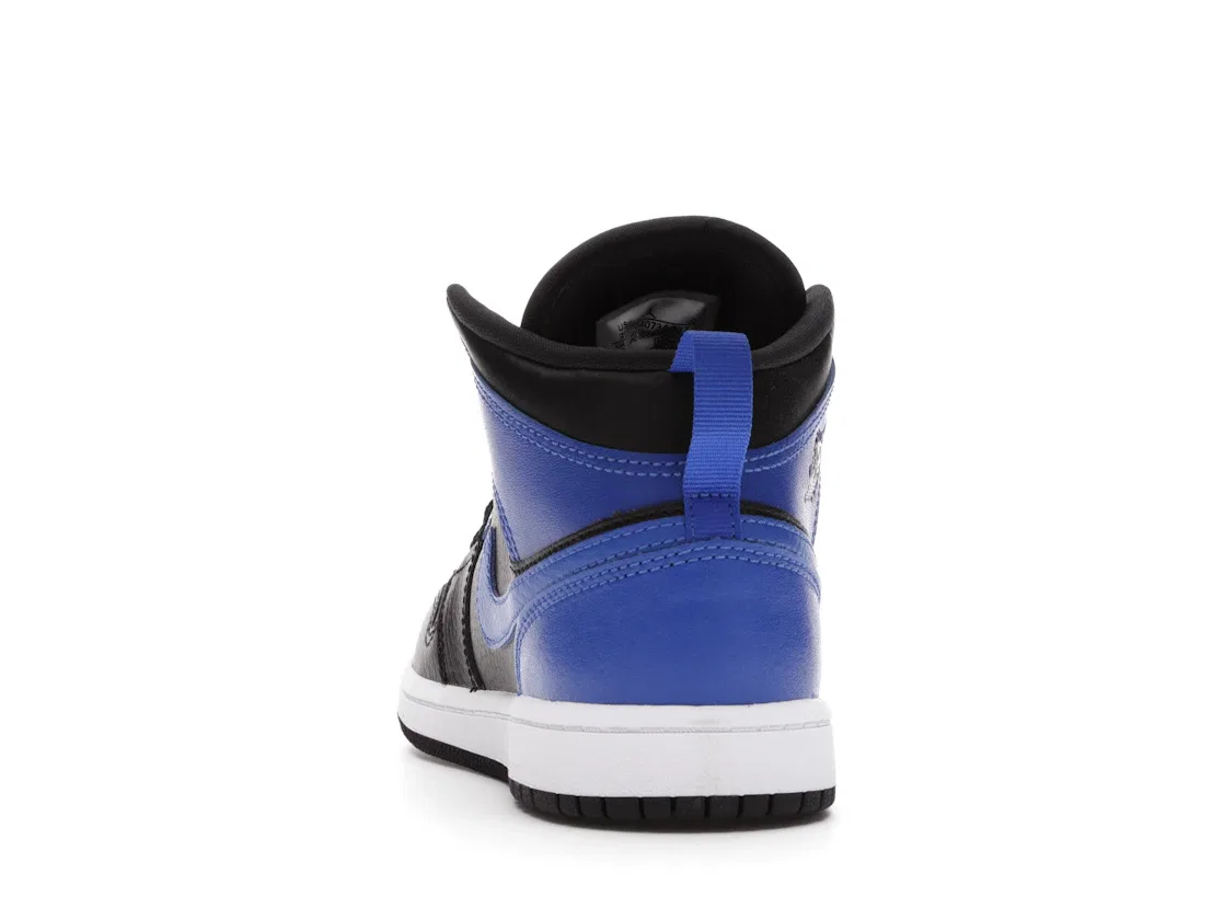 Детские кроссовки с кроем мид-топ Jordan 1 Mid Jordan, Black/Hyper Royal-White — фото 4