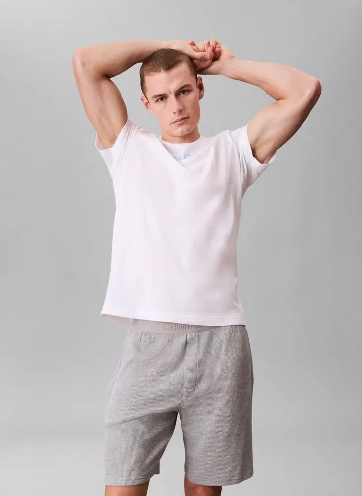 Футболка домашняя с коротким рукавом Lounge Cotton Classics Calvin Klein, белый — фото 3
