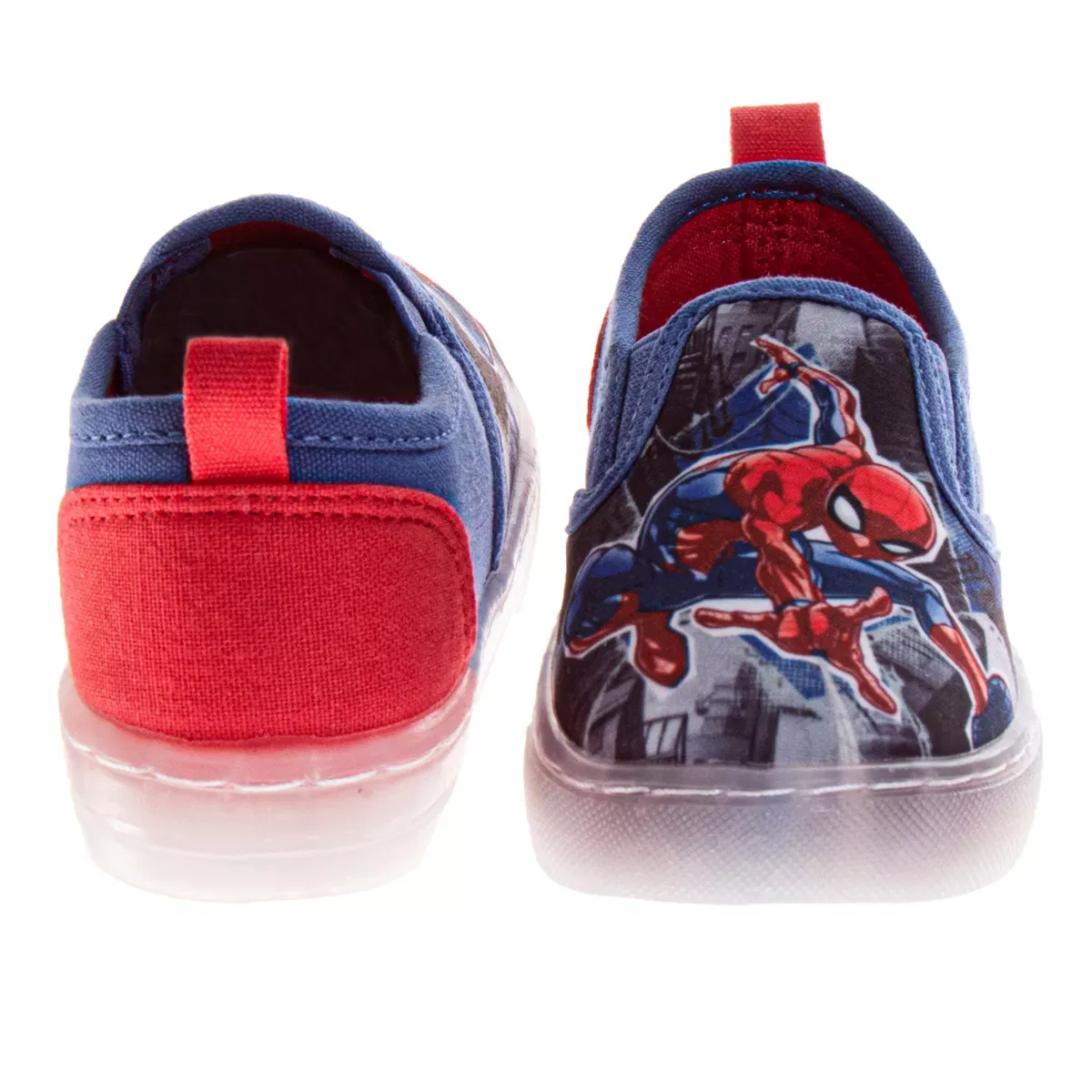 Детские кеды для девочек с принтом Disney Minnie Mouse Polka Dot Disney, Blue Red — фото 4