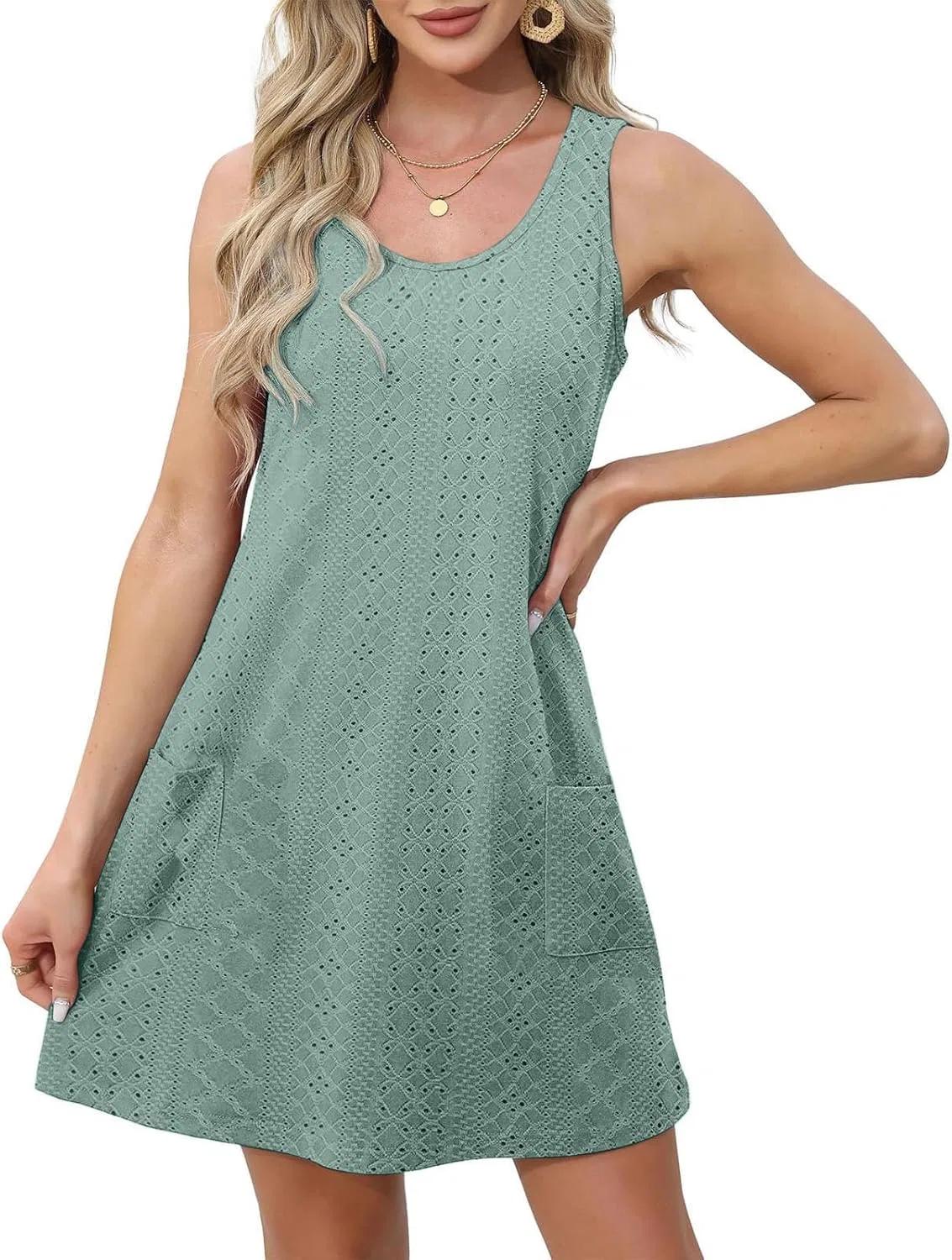 Женское платье-тенниска с принтом Athletic Dress, Army Green