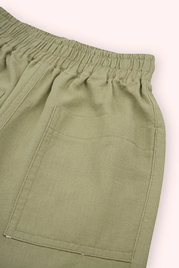 Детские брюки для девочек хлопковые Panço, Khaki — фото 3