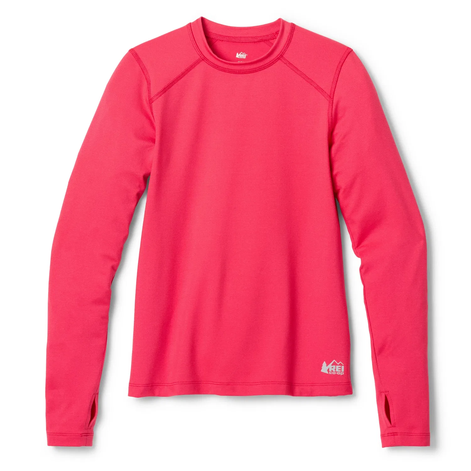 Термобелье детское с длинным рукавом Midweight Base Layer Crew Top Rei Co-Op, Poppy Pink