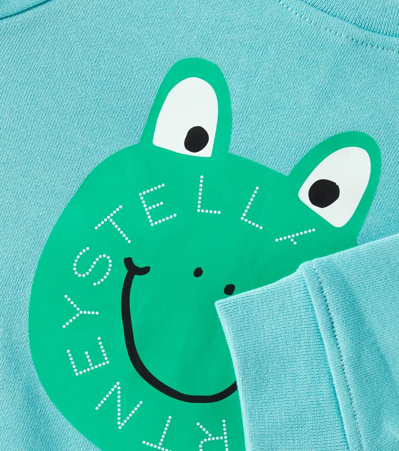 Детский свитшот из хлопкового джерси Stella Mccartney Kids, синий — фото 3