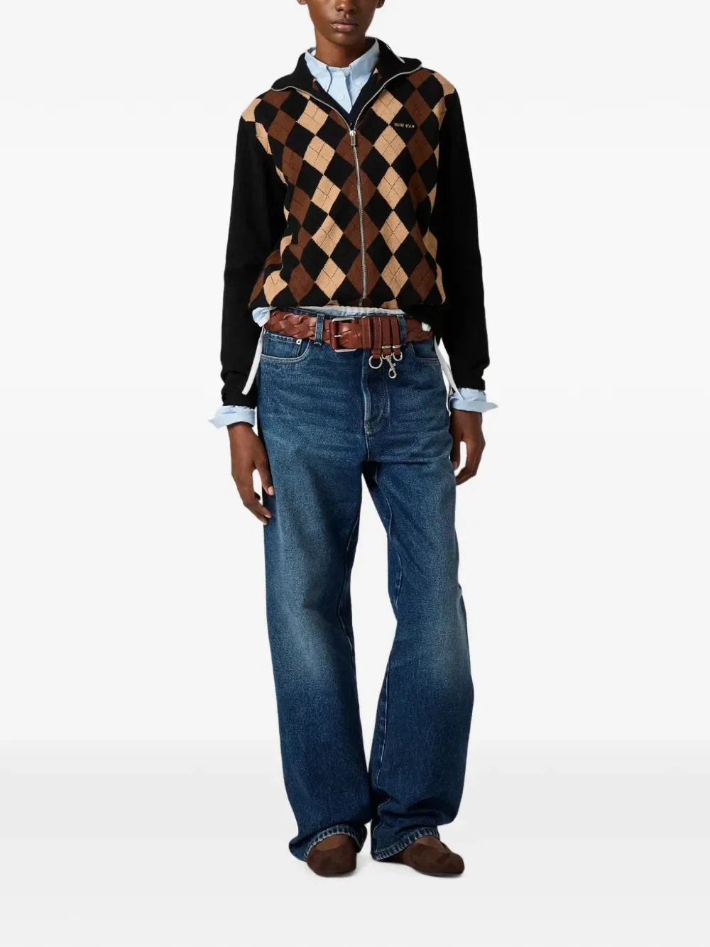 Кашемировый кардиган Miu Miu, черный — фото 2