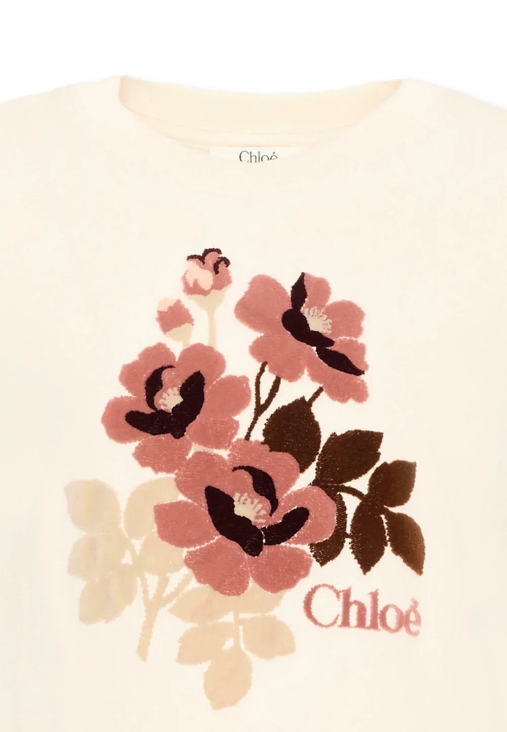 Футболка - футболка с принтом Chloé, Ivory — фото 3