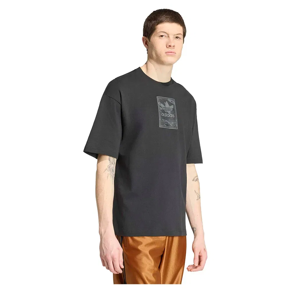 Футболка с коротким рукавом Camo Tongue Label Adidas Originals, серый