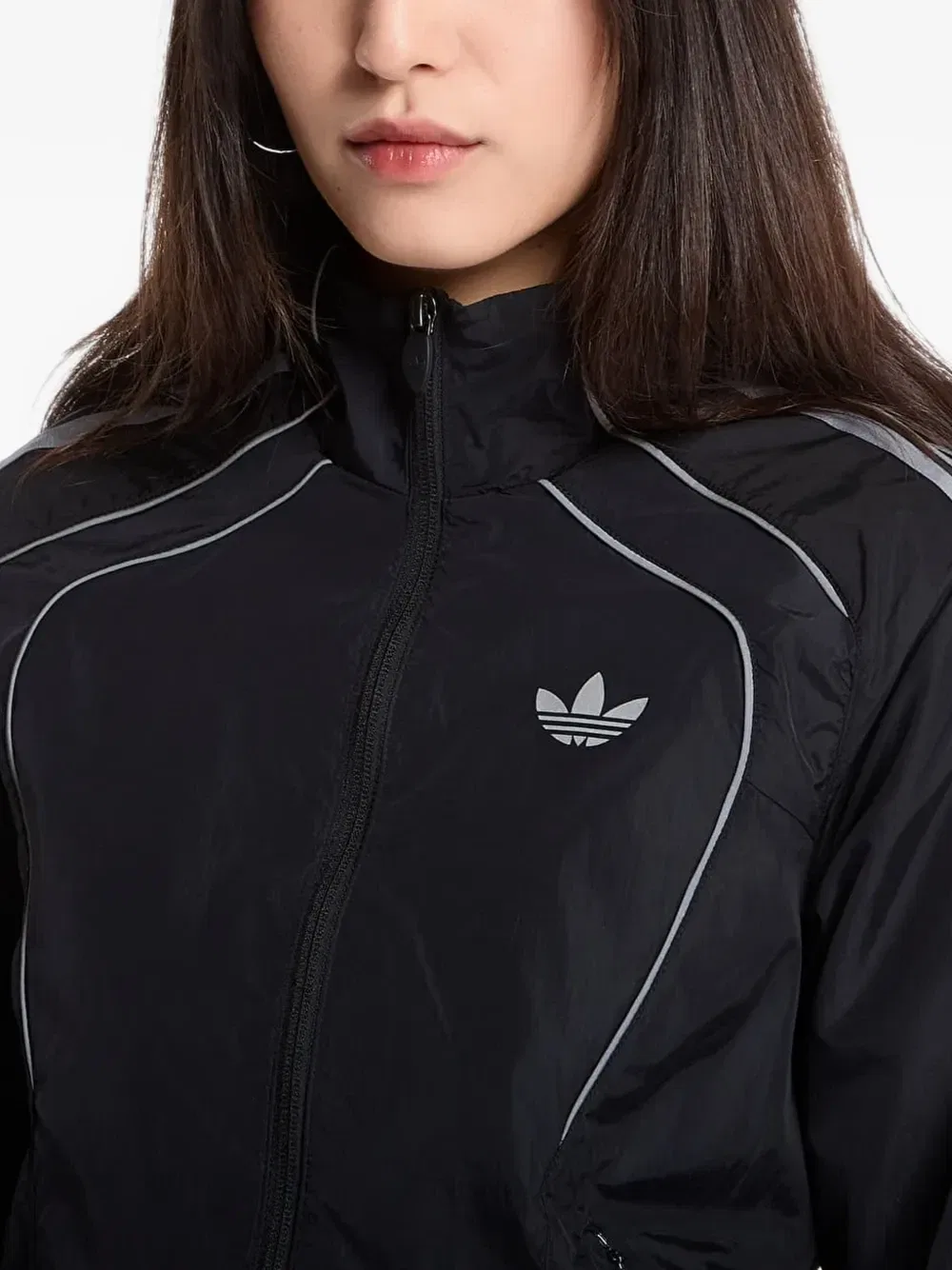 Спортивная куртка Teamgeist с окантовкой Adidas, черный — фото 3