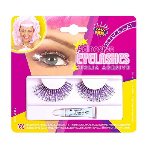 Накладные ресницы Holographic, W WIDMANN MILANO Party Fashion, 6 пар, Многоцветный