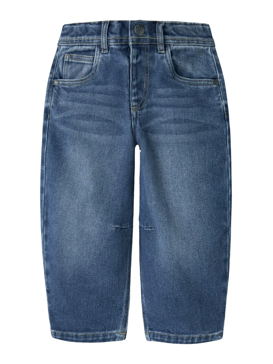 Джинсы NAME IT Barrel Jeans 'NMMBen' из синей джинсовой ткани