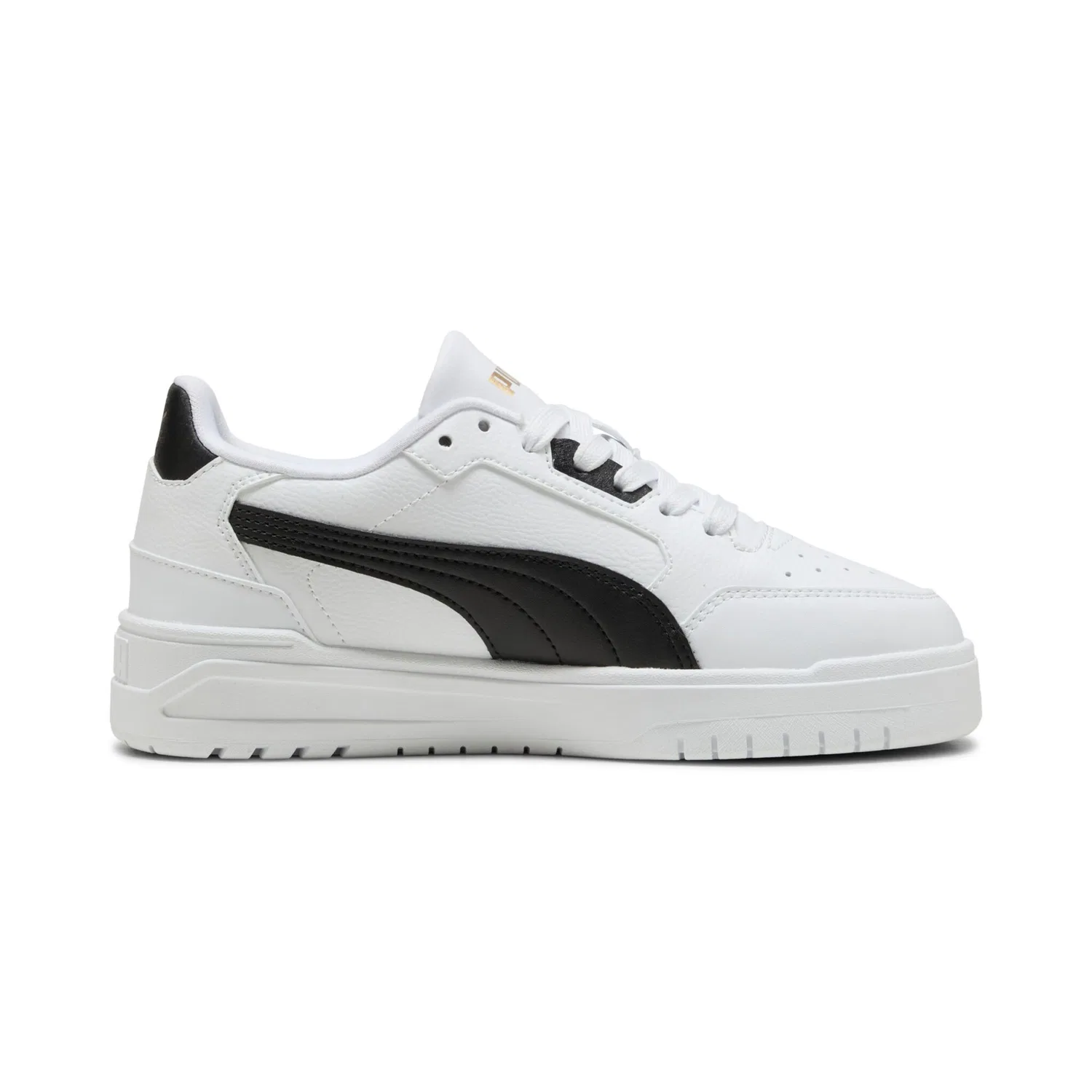 Детские кроссовки для спорта и повседневной жизни Shuffle Downtown PUMA, White/Black/Gold — фото 3