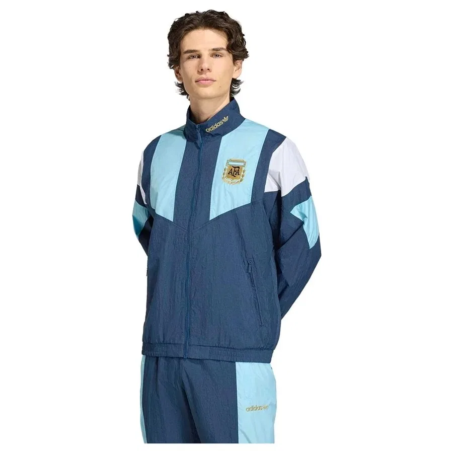Мужская куртка с высоким воротником Afa Eqt Tt adidas, Синий — фото 2