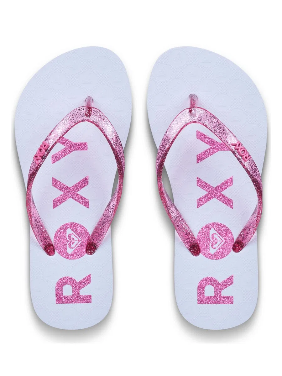 Сандалии ROXY 'Viva Sparkle' белого цвета — фото 2