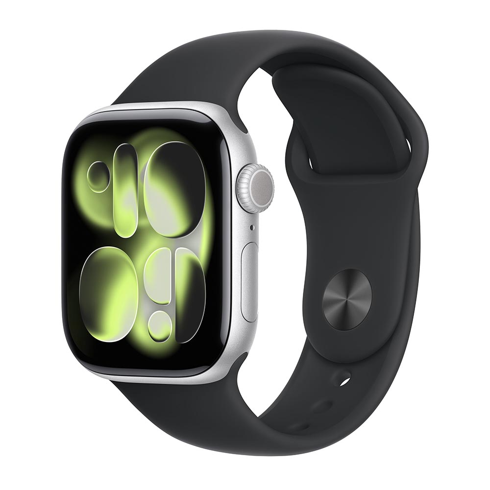 

Умные часы Apple Watch Series 11 (GPS), 42 мм, Silver Aluminum Case/Black Sport Band - M/L, Серебристый, Умные часы Apple Watch Series 11 (GPS), 42 мм, Silver Aluminum Case/Black Sport Band - M/L