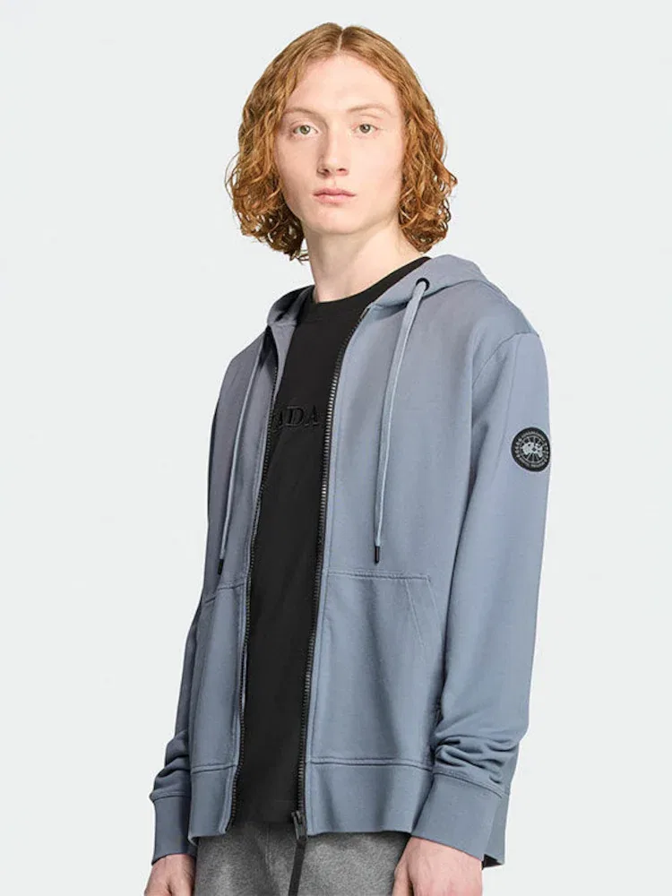 Футболка с длинным рукавом, худи, модель Black Disc CANADA GOOSE, Light Blue — фото 2