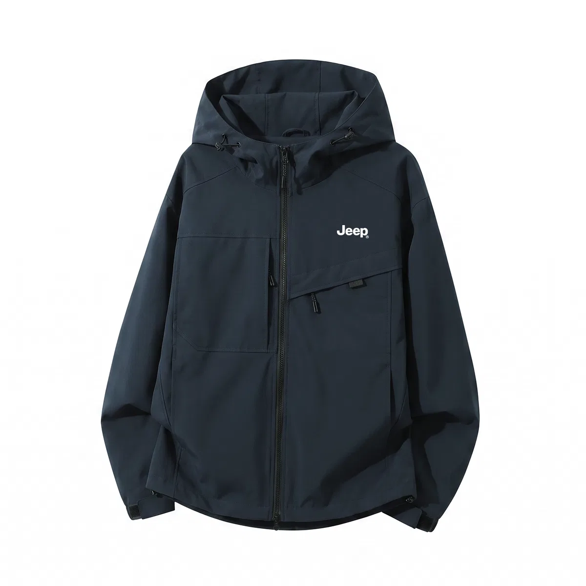 Детская куртка с капюшоном, прямой крой, Jeep, Navy Blue