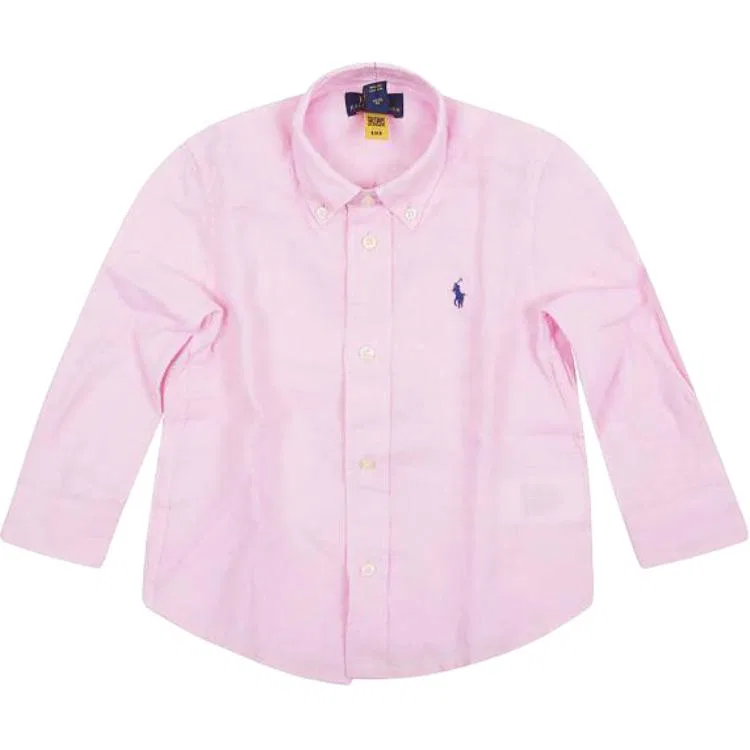 Детская рубашка хлопковая Polo Ralph Lauren, Pink