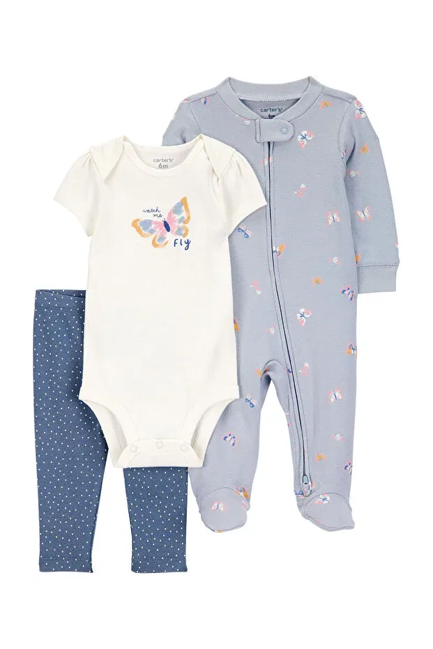 Детский комбинезон для девочек хлопковый Carter'S, Blue