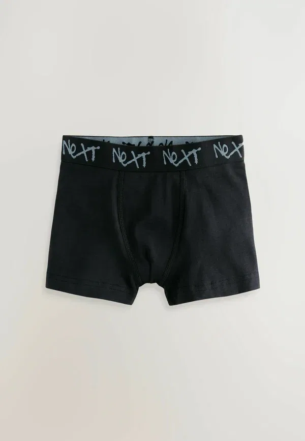 Трусы дышащие 10 pack Regular fit Next Black with graffiti waistband, черный — фото 4
