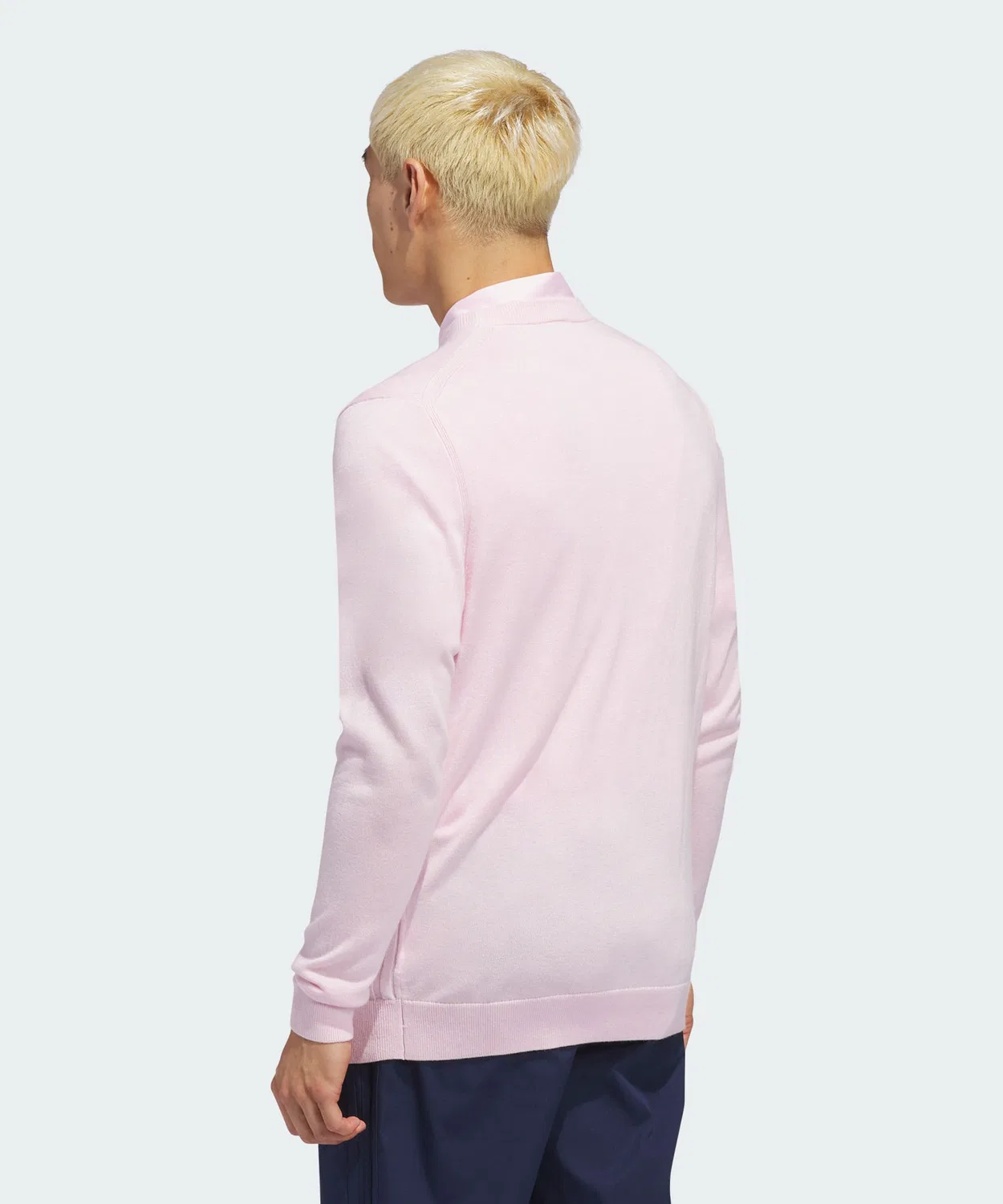 Мужской свитшот из кашемировой смеси с длинным рукавомAdidas, Pink — фото 2
