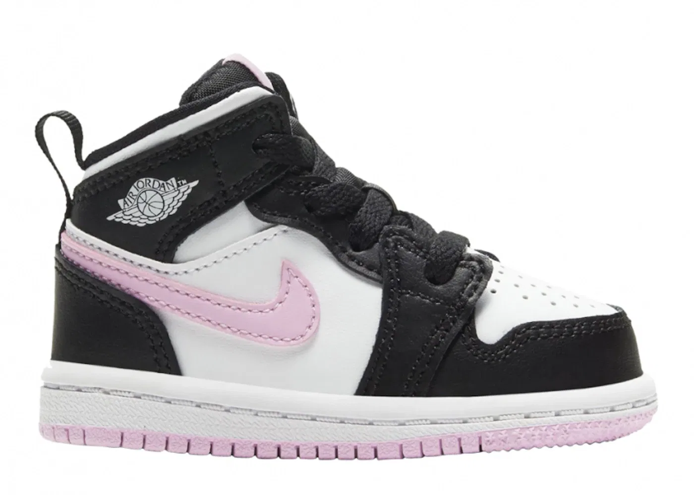 Детские кроссовки Lifestyle Jordan 1 Mid, White/Black/Light Pink