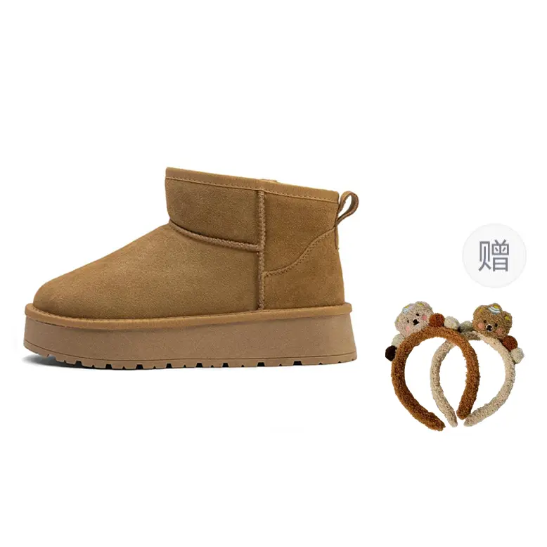 Утепленные короткие зимние ботинки женские TOOMANYSHOES, коричневые низкие
