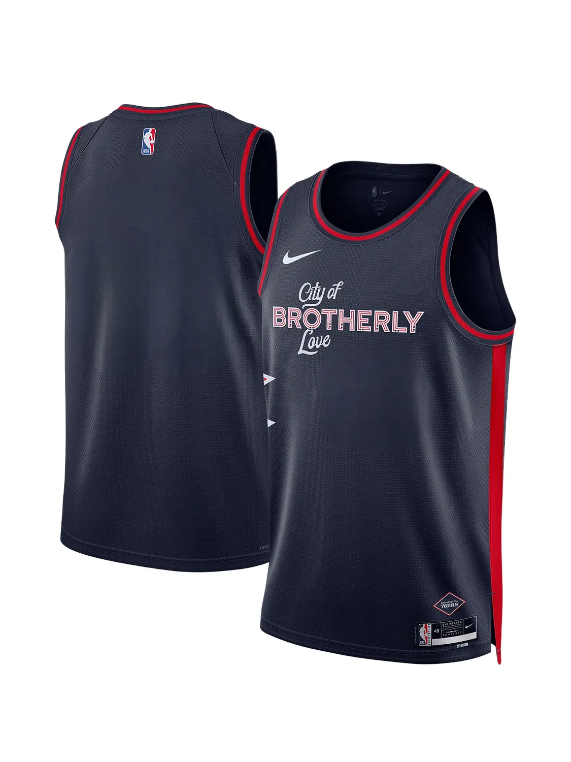 Nike Спортивный жилет Philadelphia 76ers синий