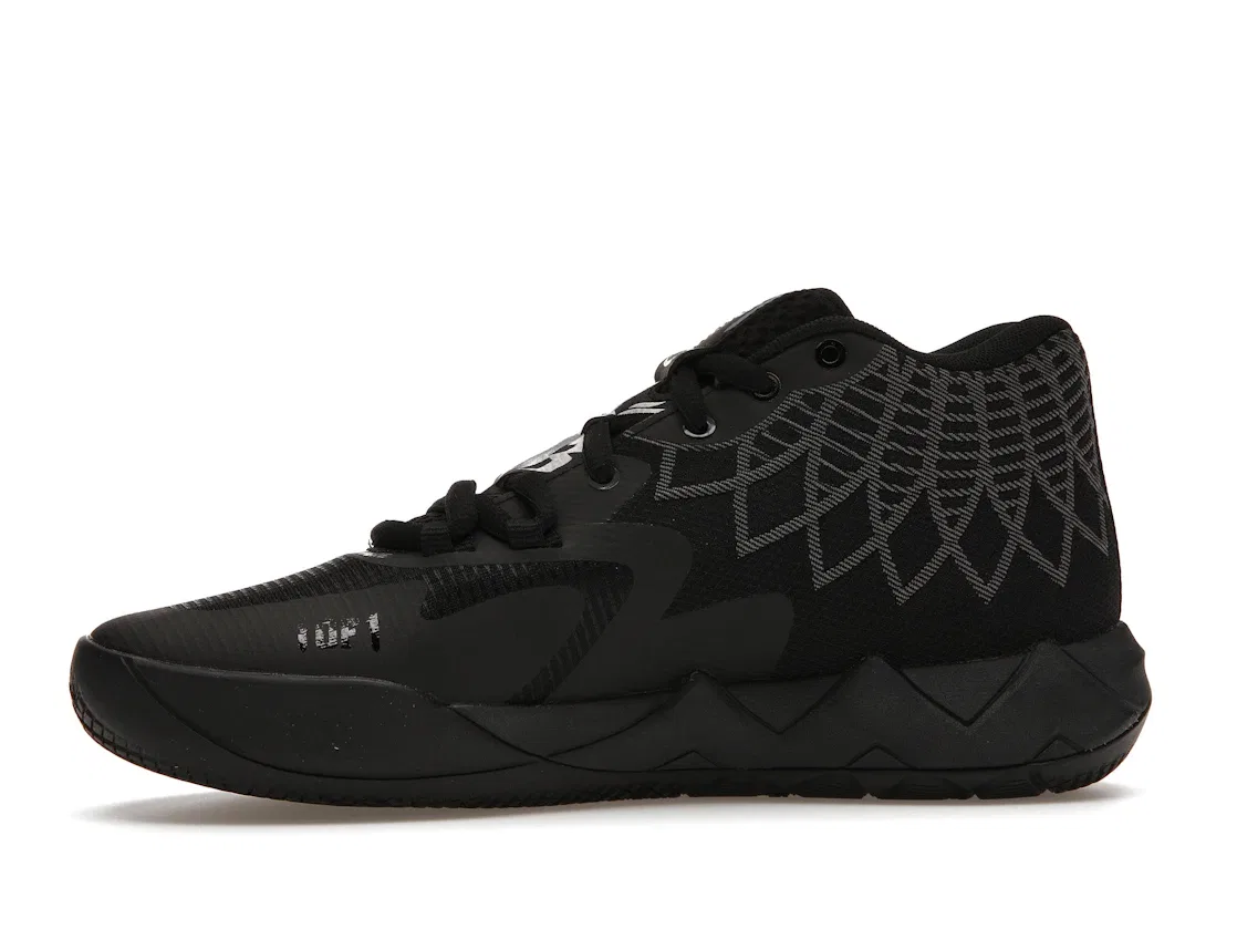 Детские кроссовки с иридисцентными акцентами Puma MB.01 LaMelo Ball Puma Black — фото 3