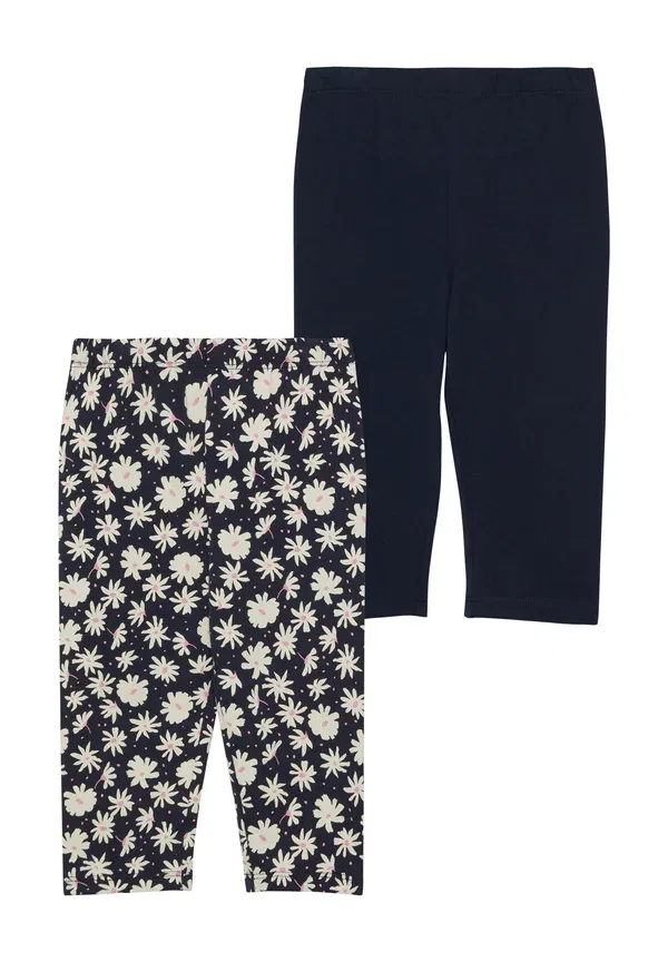 Леггинсы 2 шт., с цветочным принтом, Leggins 2 pack, S.Oliver, темно-синий — фото 2