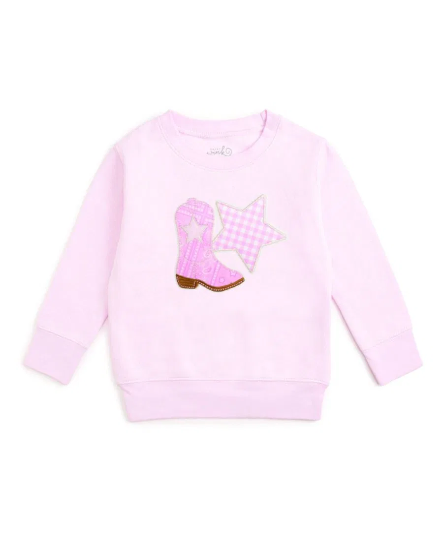 Свитшот с принтом Bandana Cowgirl Patch Sweet Wink, Ballet Pink