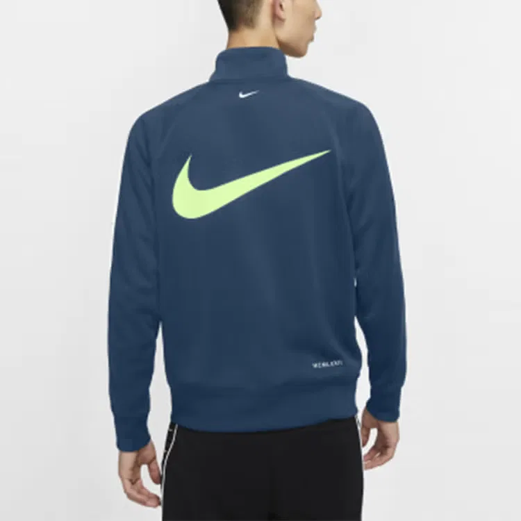 Куртка с принтом Swoosh Large Nike, синяя — фото 3