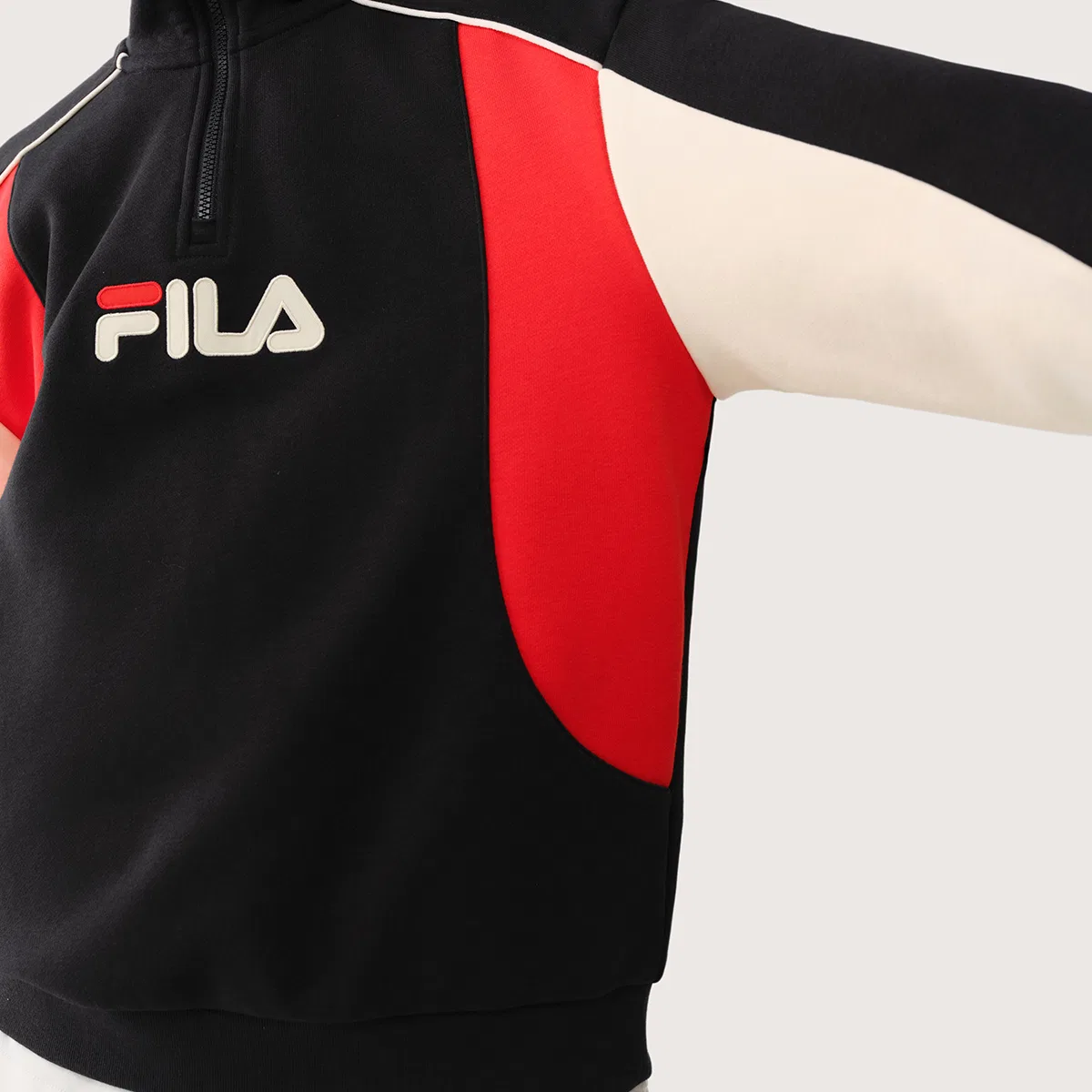 Детский свитшот с отложным воротником Legend Blue FILA KIDS — фото 4