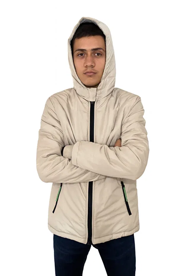 Детское пальто для девочек с флисовой подкладкой Taşdelen Avm, Light Gray