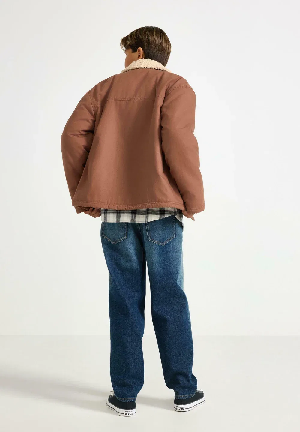 Куртка из парусины с ворсистой подкладкой - легкая куртка Lindex, Brown — фото 3