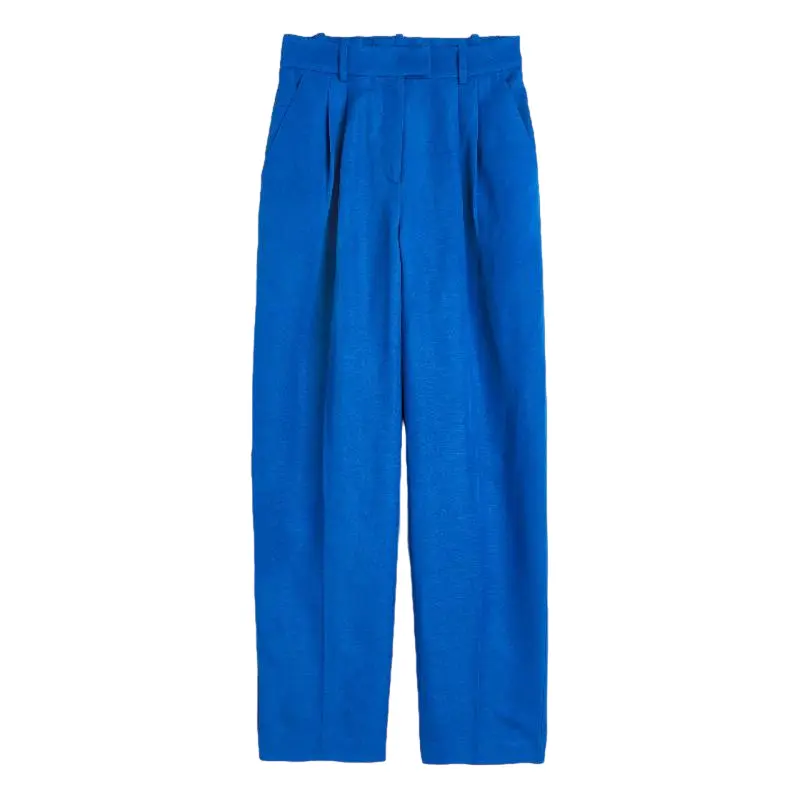 

Брюки из льна H&M, синий