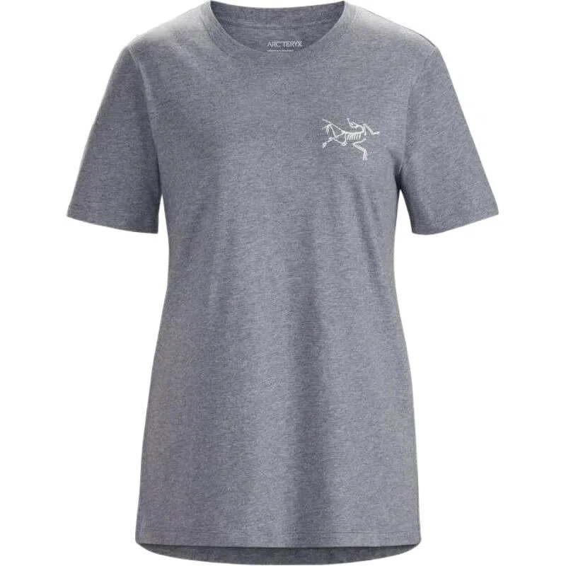 Женская футболка с принтом Emblem Arcteryx, Gray/Ash