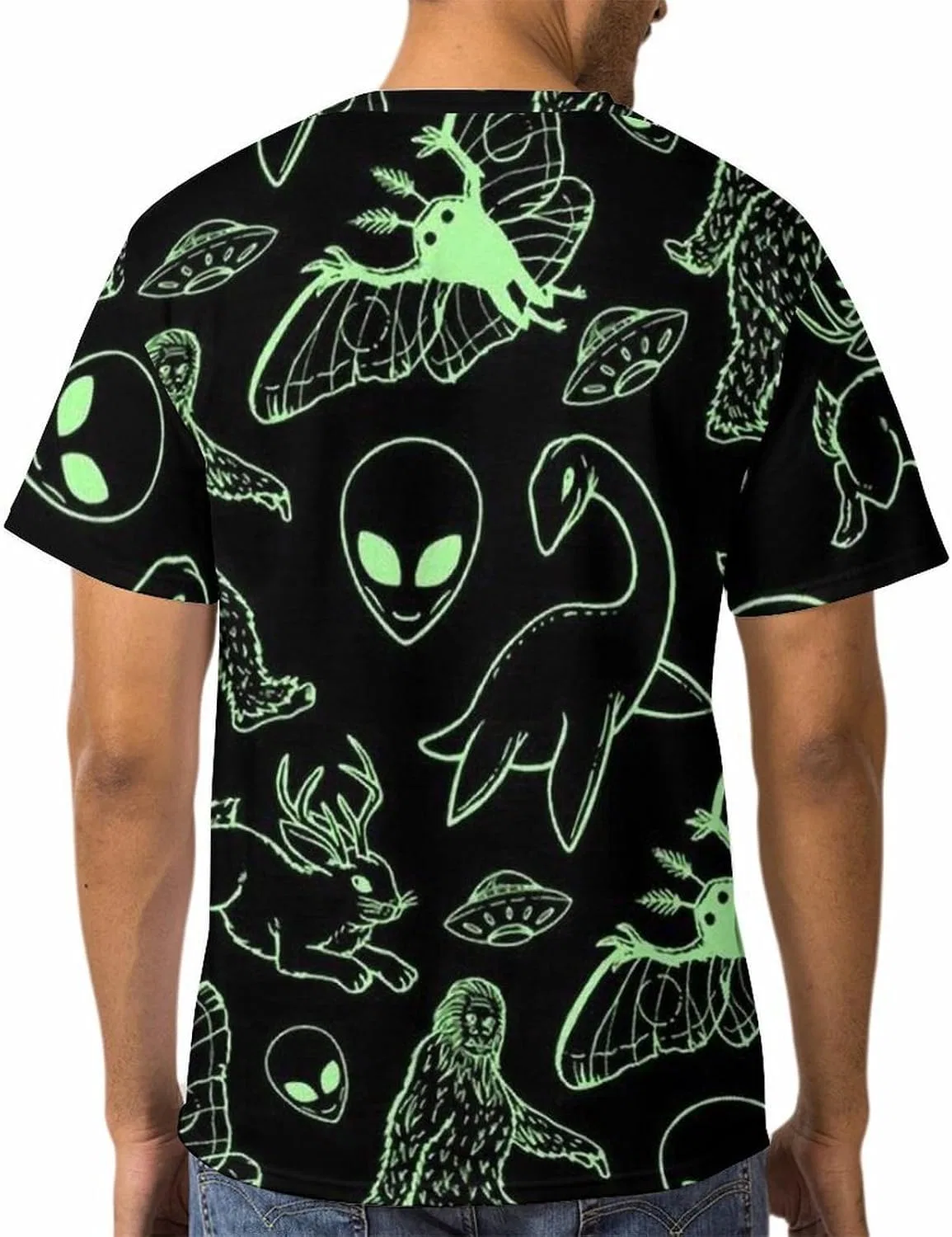 Женская футболка с принтом Style-13, Unisex Summer T-Shirt Funny T-Shirt Round Neck Stylish Short-Sleeve Graphic Print Top Casual T-Shirt — фото 2
