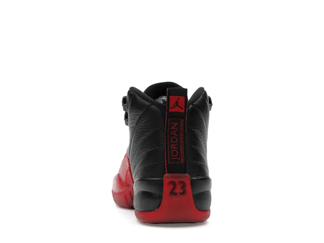 Детские кроссовки с принтом Jordan 12 Retro Jordan, Black/Varsity Red — фото 4