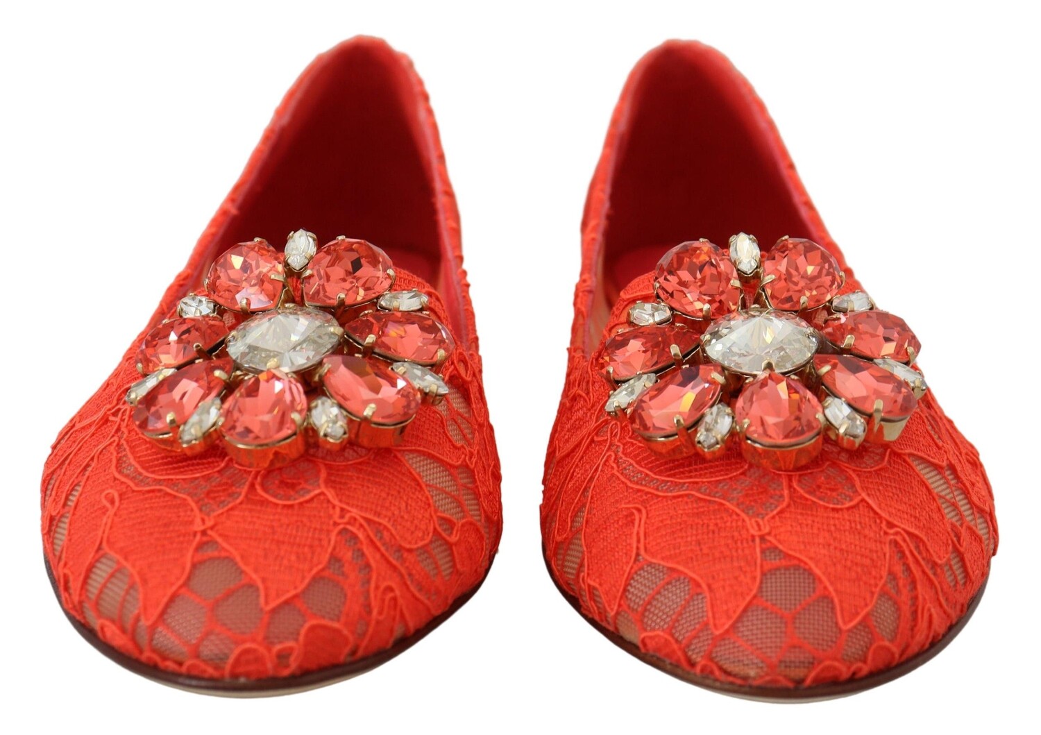 

Женские элегантные кружевные балетки Dolce & Gabbana, красный