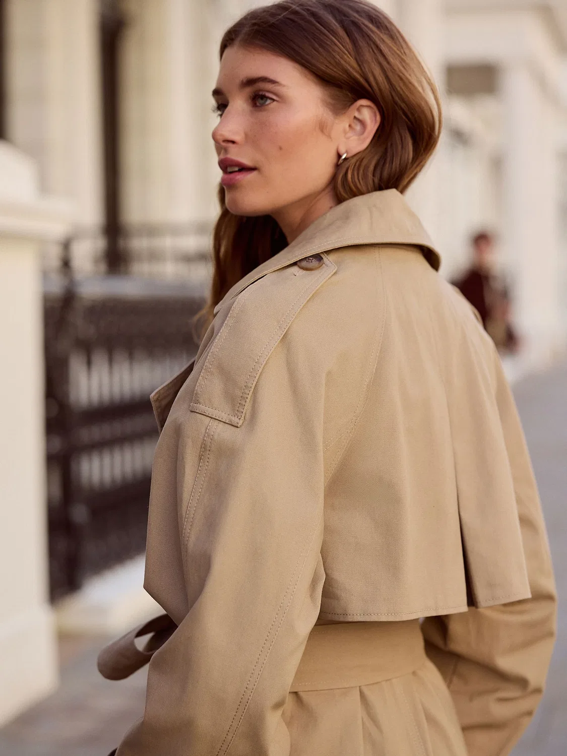 Плащ Sand N. Premium Trench Coat Next, песочный — фото 4