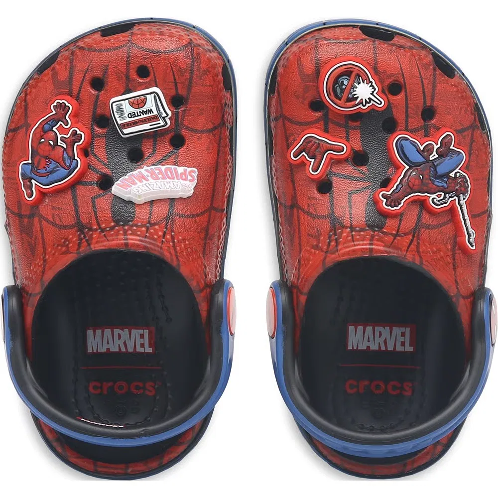 Детские классические сабо Spiderman Crocs, Red — фото 4