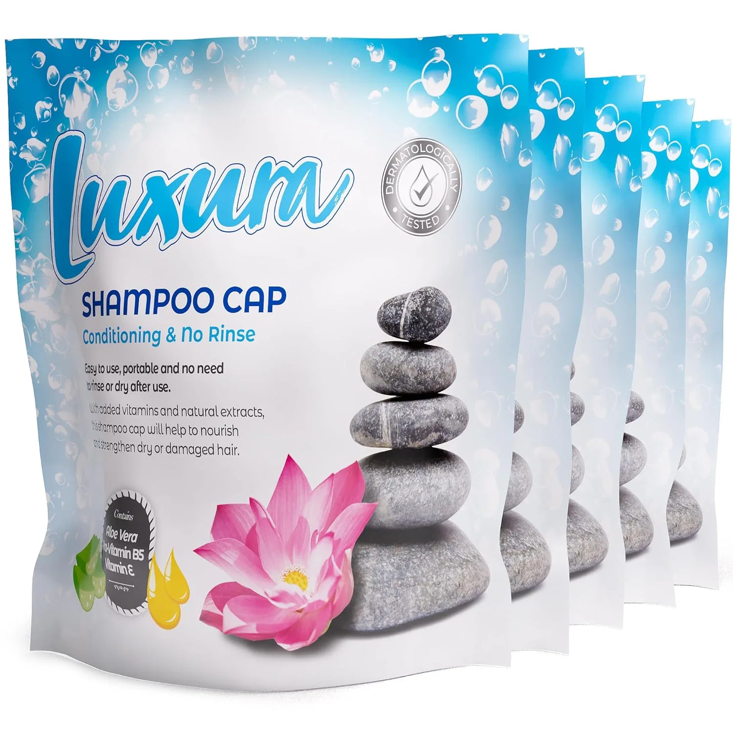Шапочка для душа Conditioning No Rinse, Luxura, Набор 5 шт, 820 г