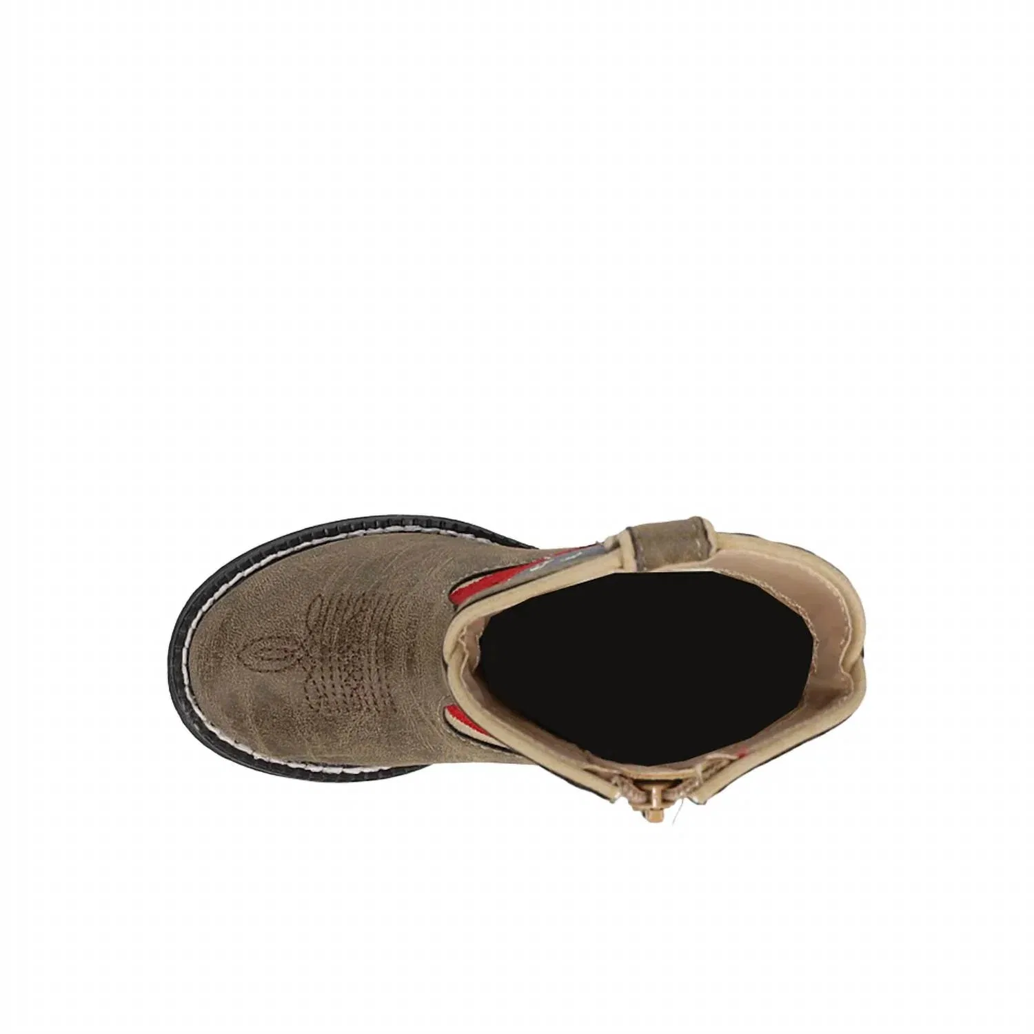 Детские ботинки для мальчиков с подсветкой на молнии Patriot Light Up Roper, Blue/Brown/Red — фото 4