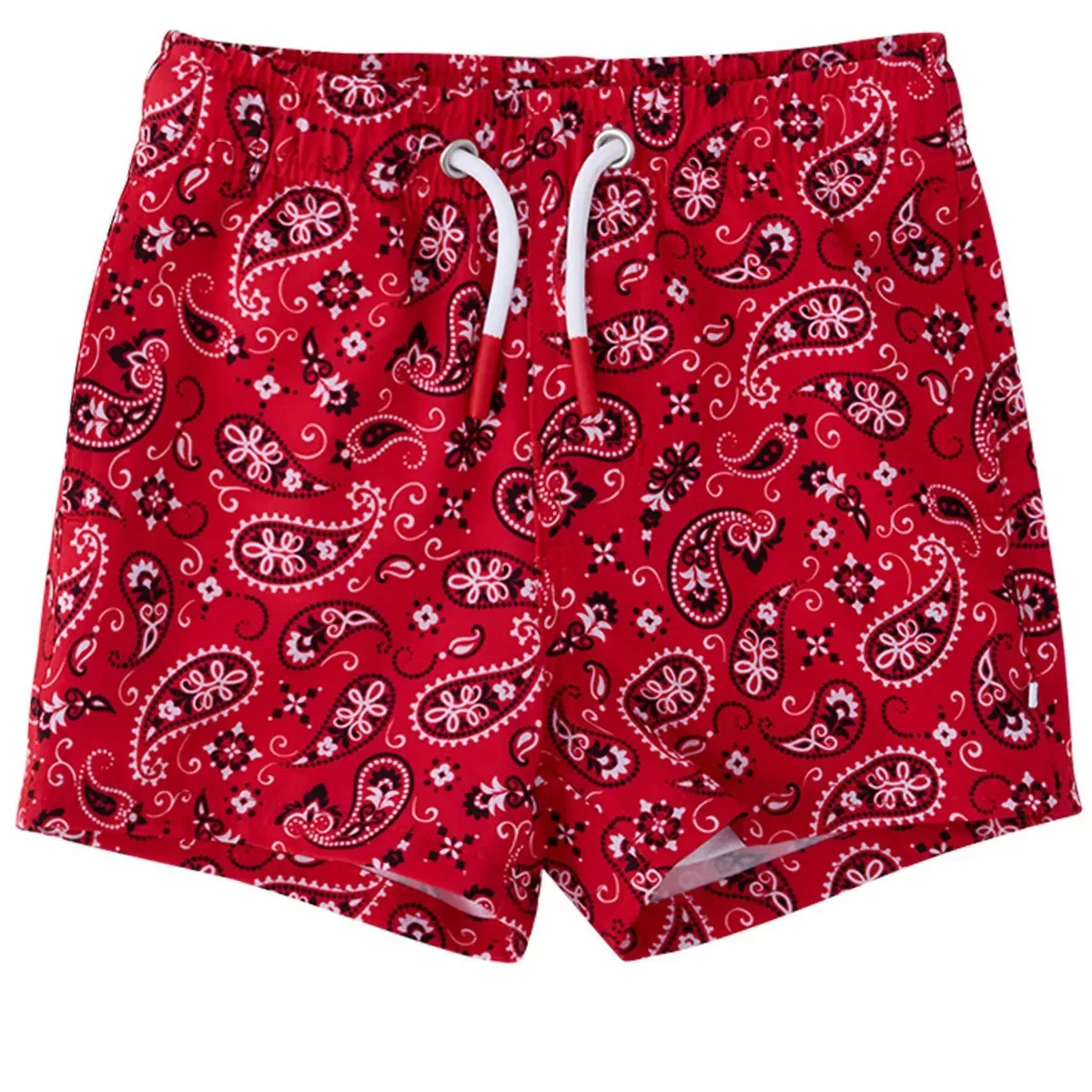 Детские плавки для мальчиков с принтом RuggedButts, Vintage Red Bandana
