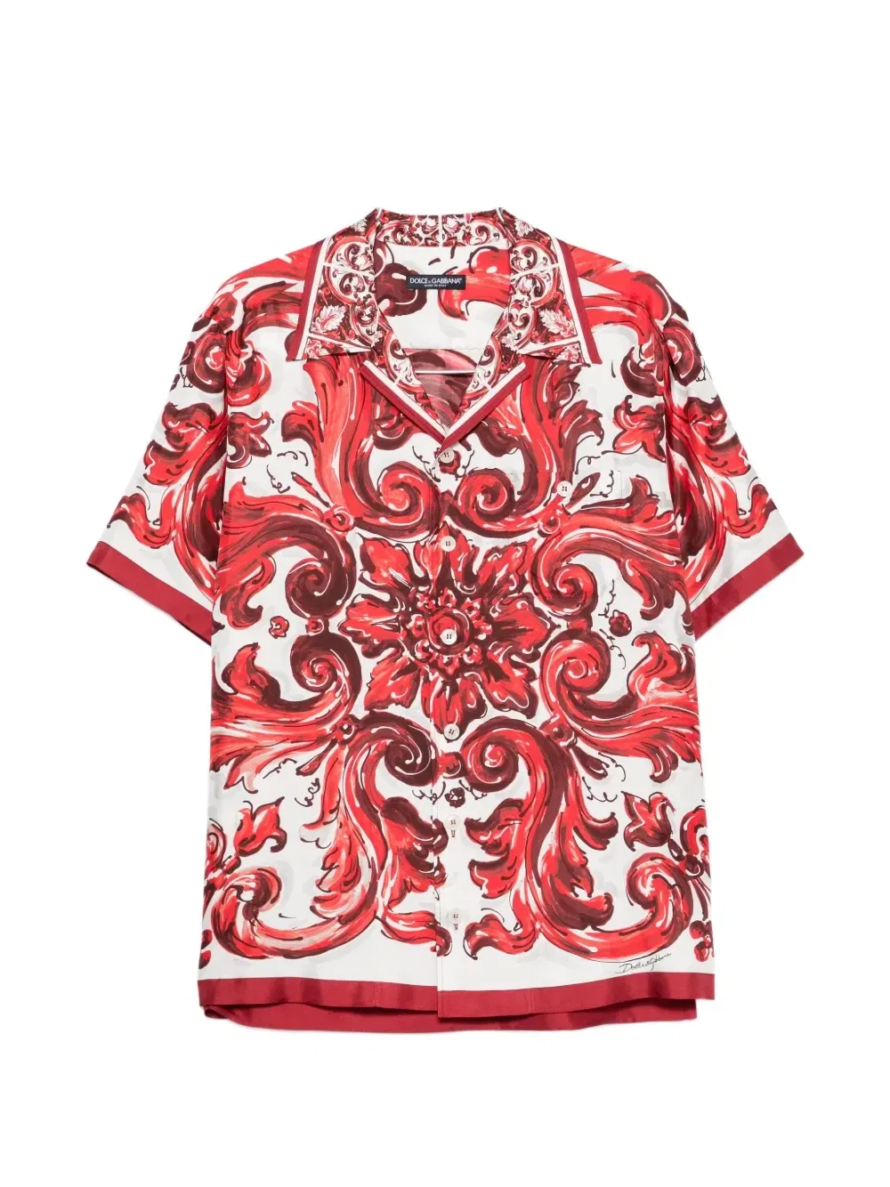 Рубашка с короткими рукавами Dolce & Gabbana, белый