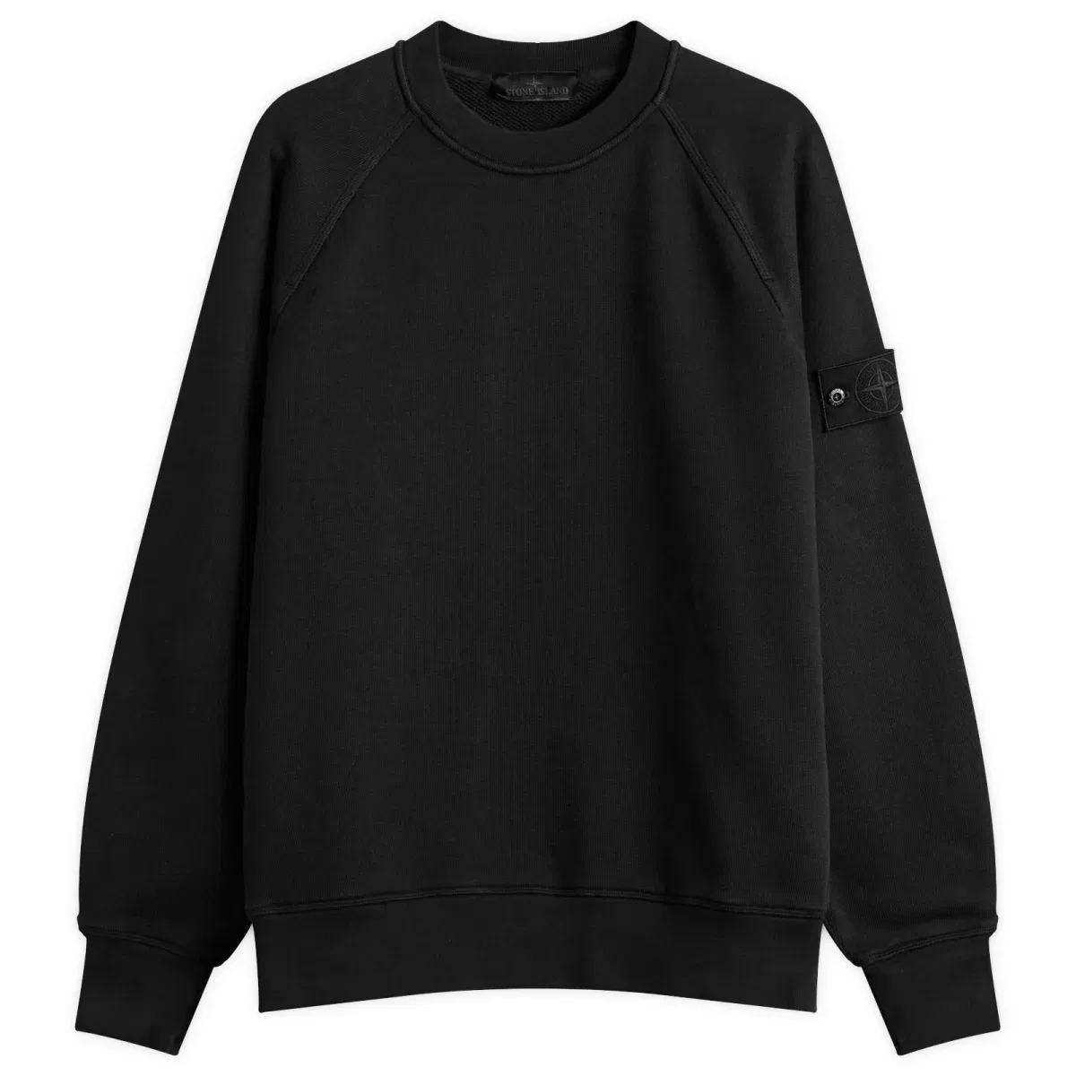 Свитшот с круглым вырезом Ghost heavy fleece Stone Island, Black