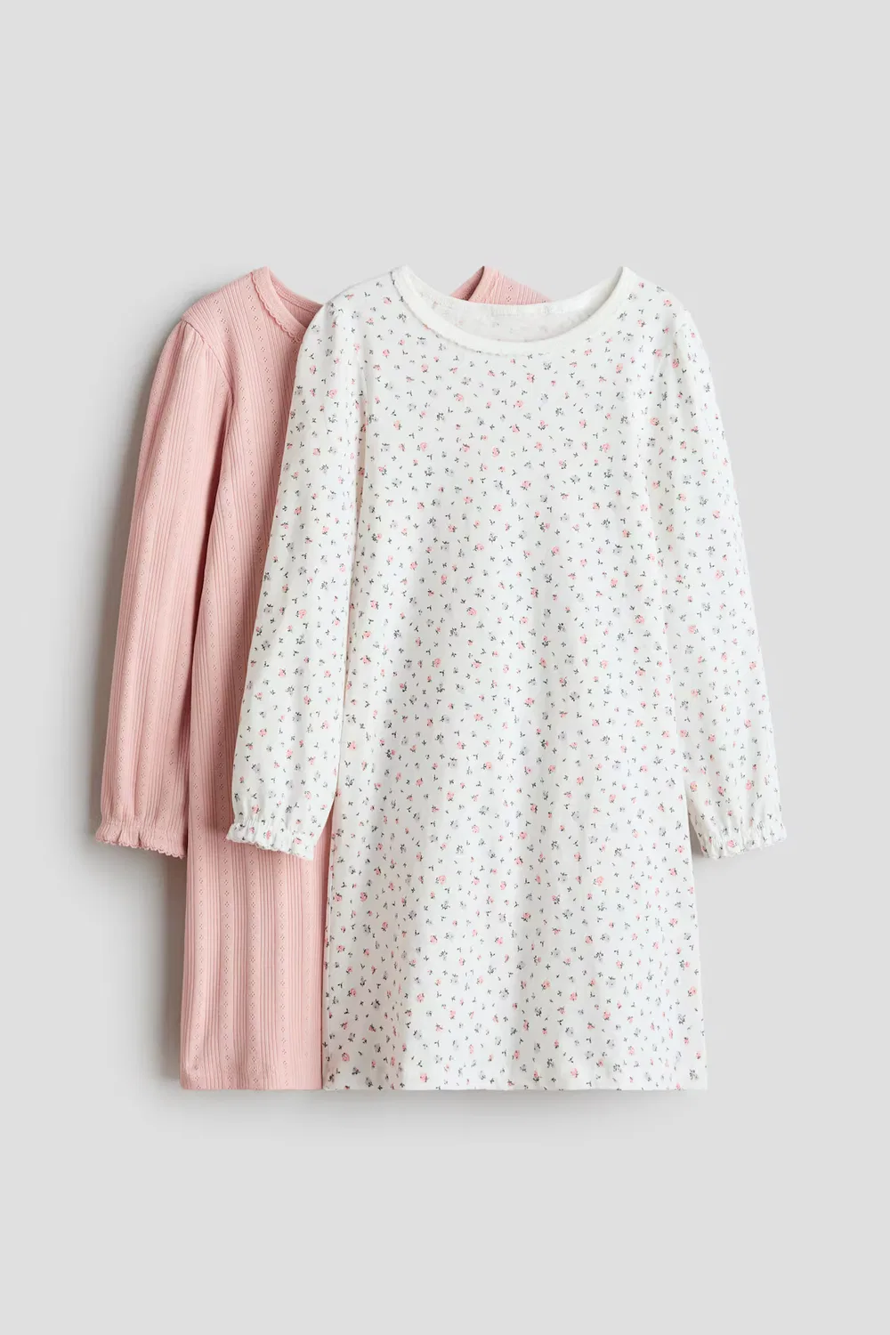 Комплект из 2 ночных рубашек из хлопка с принтом H&M, Mattrosa/Geblümt
