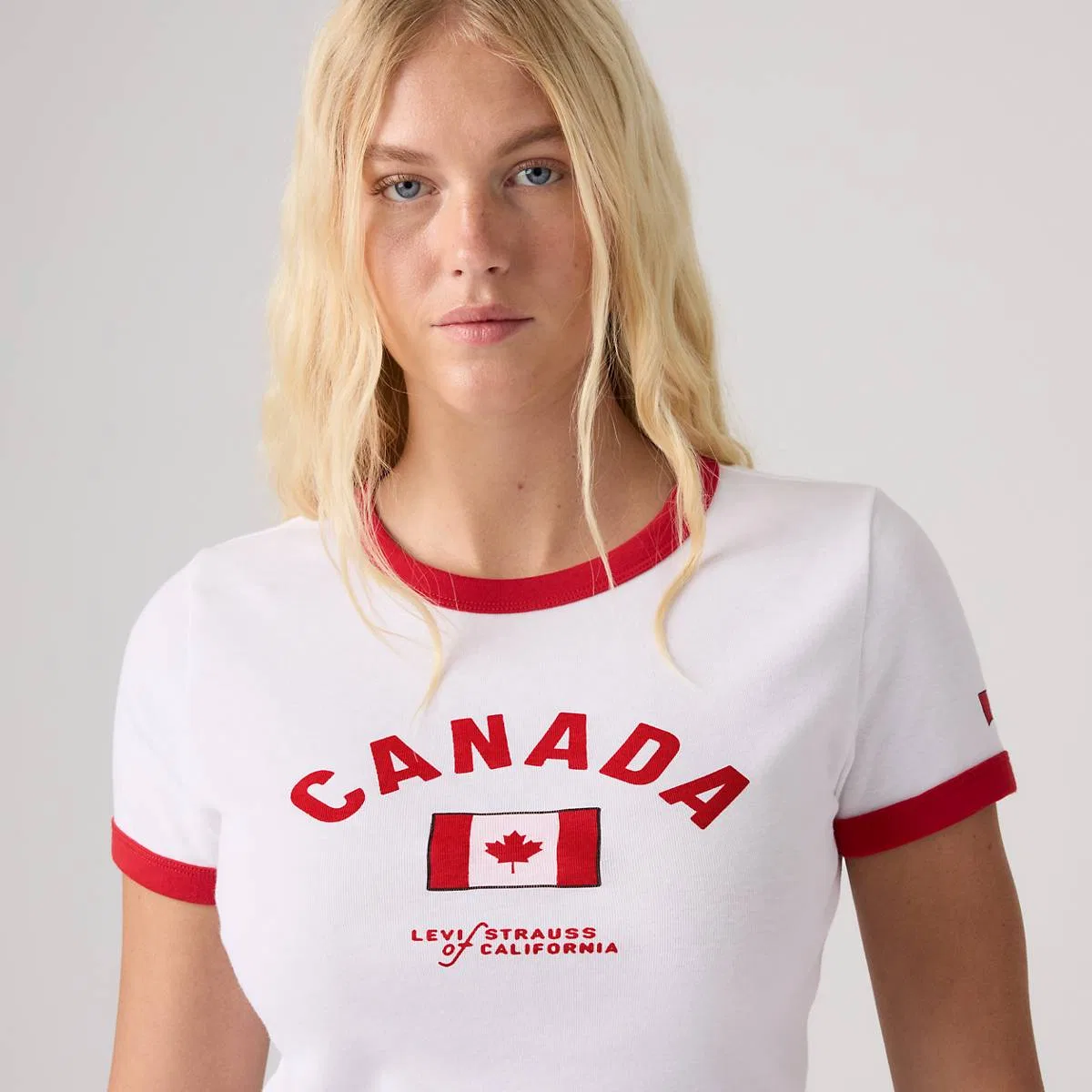 Мини-Футболка с контрастной отделкой "Канада" Levi's, Canada - Multi-Color — фото 2